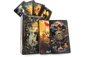 Prometheus Tarot 78 cartes de divination uniques • Livret • Symbolisme d'accès avec codes QR • Guide en 4 langues sur le site de l'accompagnement