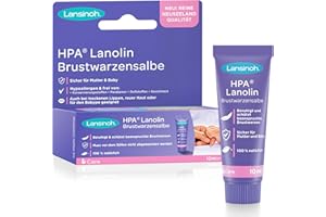 ‎LANSINOH Lansinoh HPA Lanolin Brustwarzensalbe, 100% natürlich - beruhigt & schützt beanspruchte Brustwarzen - Dermatest"sehr gut 10920 Transparent 10 ml (1er Pack)