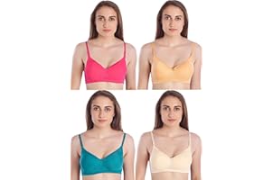 MiEstilo Seamless Molded Cup Padded Bra for Women's Combo