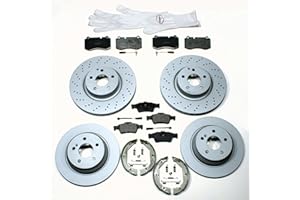 Autoparts-Online Set 60004990 Bremsscheiben + Bremsbeläge + Handbremse für vorne + hinten