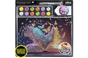 DIAMANTINY Level Up Book Libro Fantastico Fantasy-Dipingi coi Numeri, Multicolore, 21 x 29,7 x 0,3 cm, 96411