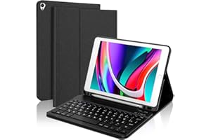 ‎FOGARI FOGARI Tastatur Hülle für iPad 9. Generation 10.2 | Tastatur Hülle für iPad 9./8./7. Gen 10.2 Zoll | Deutsches QWERTZ Kabellos Abnehmbare Tastatur für iPad Air 3, iPad Pro 10.5 - Schwarz