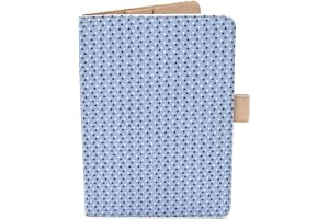 Protège Carnet De Santé Bleu Pour Bébé – Format A5 15x21 cm – Rabats Pour Ranger Les Ordonnances