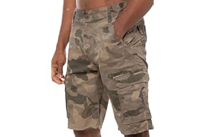 BRAND KRUZE Mens Shorts Cargo Combat Camouflage Summer Casual Cotton Half Pants