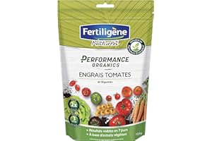 FERTILIGÈNE FERTILIGENE NATUREN POETOM7 - Engrais Granulés Performance Organics Tomates, Légumes UAB 700 g -Résultats dès 1semaine -Nourrit pendant 3 mois -Avec extraits végétaux enrichi en guano marin -Pour 14m²