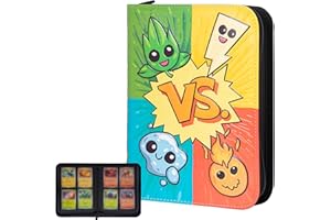 REAKOO Pokemon segregator na karty, 60 stron, wodoodporny pokrowiec na karty PU, pojemność 480, album na karty kolekcjonerskie