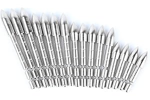 SHARROW 36pcs Pointes de Flèche Conseils Insérer Broadheads 60/80/100 Grains Points de Champ de Flèche pour ID 4.2mm Flèches de Carbone
