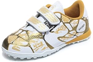 Misswell Boys Football Boots Kids Girls Astro Turf Trainers Junior Soccer Athletics Training Shoes Teenager Outdoor Indoor Sport Shoes Sneakers for Unisex