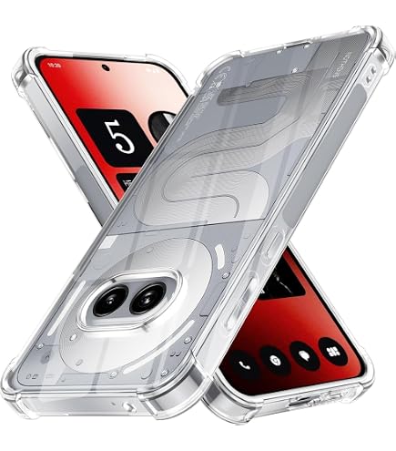 Custodia KNOXS Per Nothing Phone 2A, Trasparente Anti Ingiallimento, TPU Antiurto Paraurti E Dorso In PC, Sottile E Leggera - 3