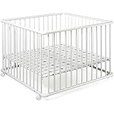 Geuther Parc Bebe Euro Parc 2232 Pliable Ajustable En Hauteur Bois Naturel Motif Du Fond Triangle 76 Cm X 97 Cm Amazon Fr Bebes Puericulture