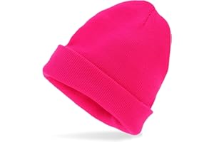 W WIDMANN Milano Party Fashion - Bonnet pour Adultes, Bonnet tricoté Aspect Laine, Bonnet d'hiver, soirée à thème années 80, Carnaval