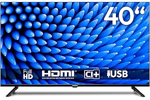 MEDION 100,3 cm (40 Zoll) Full HD Fernseher (Triple Tuner Receiver DVB-T2 DVB-C DVB-S2, 2 x HDMI, USB, Sleeptimer, Mediaplayer, VESA, CI+, MD 840000)