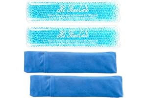HI FINE CARE Dammkühlkissen, postpartale Kühlakkus Gelperle Eisbeutel Kältetherapie für Frauen nach Schwangerschaft und Entbindung, 2 Eisbeutel und 2 Abdeckungen (Blau)