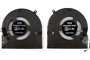 BESTPARTS CPU & GPU Cooling Fan Replacement for Razer Blade 15 Advanced (2018-2021) 15.6" RZ09 RZ09-02385E92 RZ09-02386E91 RZ09-0288 RZ09-0301 RZ09-0330 DFS2001053E0T DFS551205WQ0T