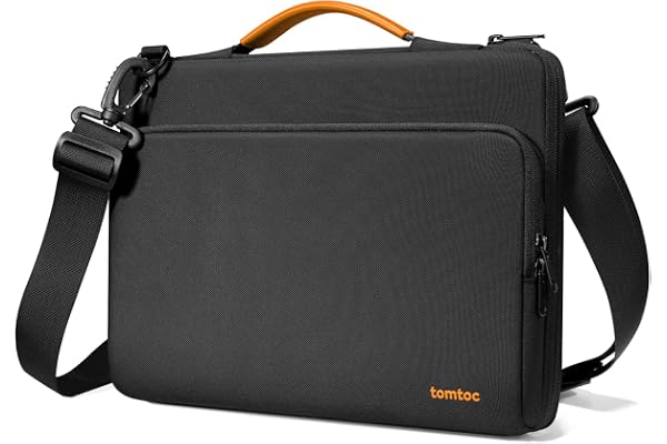 tomtoc 14-tums laptopväska för MacBook Pro M5 Pro/M5 Max/M4/M3/M2/M1 | Sleeve för A3426, A3427, Surface 7, 13,5-14,4 tum, 360°-skydd, axelväska med vattenskydd