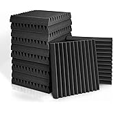 Fstop Labs Mousse Acoustique 12 Paquet, 2,5x 30x30 cm, Panneau Acoustique, Traitement Acoustique Utilisé à la Maison et au Bu