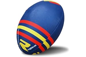 RUGBIER – Balón de Rugby para Niños y Niñas T3 – Balón para Escuela - Iniciación y Entrenamiento - Diseño Exclusivo - Modelo Spain Flag