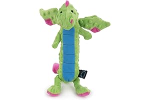 goDog Skinny Dragons with Chew Guard Tough Plush Dog Toys