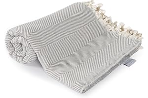 Meri-Home Bedspread, 150 x 200 cm, Cuddly Blanket, Sofa Throw Blanket, Bed Throw Blanket, Bedspreads, Sofa Blanket, Lightweight Couch Blanket (150 x 200 cm, Grey)