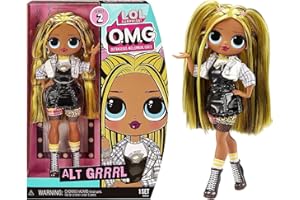 L.O.L. Surprise! OMG House of Surprises Bambola alla moda Serie 2, ALT GRRRL, Include accessori e supporto per la bambola, Da collezione, Età: 4+ anni, 586128