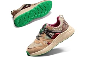 LUCKY STEP Sneakers Casual da Donna Piattaforma Classica Leopardata