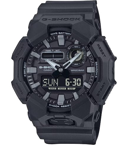 G-Shock GM-S110B-8AER Orologio Uomo Analogico-Digitale Al Quarzo - Cinturino In Plastica Grigia