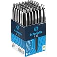 Schneider P130403x50 - Confezione 50 Penne A Sfera Blu Indelebili, Materiale Traslucido