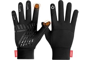 coskefy Running Gloves, Thermal Touch Screen Gloves Winter Men Women for Cycling Biking Sports Walking Skiing Liners