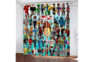 Fgolphd Rideau occultant en Tissu imperméable pour Chambre d'enfant, œillets sur Le Dessus pour Rideaux ? Impression numérique 3D 100 % Polyester (3,150 x 166 (l x h) cm)