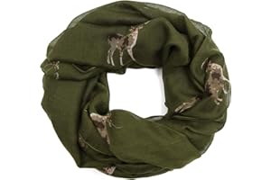 AnJuHoPa Echarpe, Chèche, Foulard en viscose respirante Adorable imprimé animalier pour Femmes et Filles