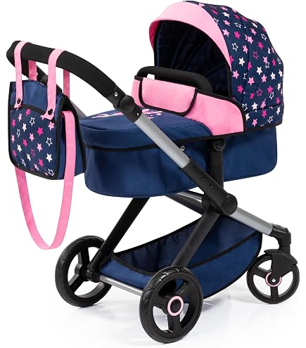 Daisy Chain Landau Connect 5-en-1 - Poussette Et Nacelle Pour Poupées - Rose Classique - Dès 4 Ans