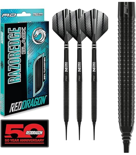 Shot! Americana Gator Steel Tip Set di freccette 90% tungsteno Pro Throwing Darts Steel Tip Set professionale – Made in Nuova Zelanda – Dart Flights for Women & Men – Metal Tip