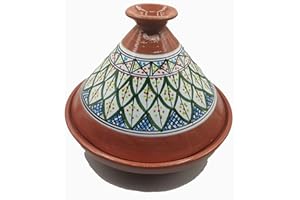 ETNICO ARREDO Tajine Casserole en terre cuite Assiette ethnique marocaine tunisienne XL 32 cm 2910201101