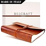 Belcraft Tivoli Album Fotografico in Pelle Riciclata, Elegante Pensiero con Scatola Regalo, Realizzato a Mano da...