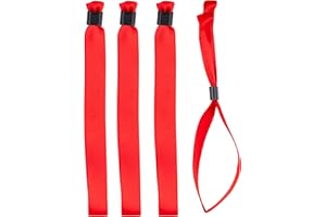 iboo – Pulseras de Tela cinta de raso - Pulseras Desechables de Identificación y Seguridad para Eventos, Fiesta - Cierre de Plástico Unidireccional.