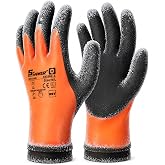 Schwer 2 Pairs of Winter Work Gloves, Fluorine Free,Level C Cut and Freeze Resistant Gloves, Waterproof Gloves for Outdoor Sn