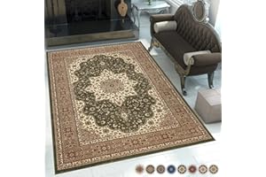 renoazul® Rugs Living Room - Modern & Traditional Design Area Rugs Contemporary Sitting Dining Room & Bedroom Carpets Rug 200 By 290 Cm - Rome Green