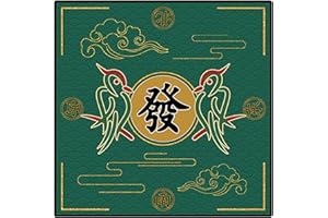 CUCUFA Tapis de Mahjong 27,6 x 27,6 '' Tapis de Table de Mahjong antidérapant Réduction du Bruit Couverture de Table de Mahjong Poker Domino Tapis de Jeu de société Housse de Table de Mahjong