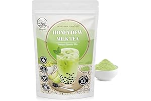 Honeydew Melon Bubble Milk Tea Instant 3in1 Powder Mix 1kg (33 Drinks) For Boba Tea, Milkshake, Blended Frappe, Bakery | Authentic Taiwan Recipe | Zero Trans Fat, No Preservatives by Moriyama Teahouse