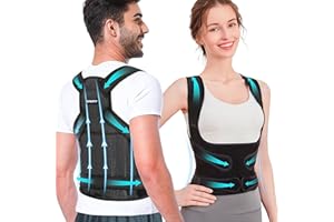 GAINFIT correcteur de posture Femme Homme redresseur de dos : Ceinture Dorsale Maintien du Dos Droit - Percko Redresse Dos Soutien Lombaire Confortable (M)