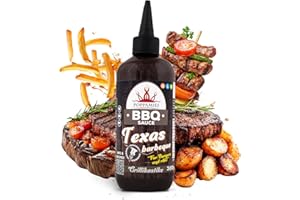Sauce barbecue Poppamies Texas Barbeque – Saveur fumée et acidulée, parfaite pour les grillades, les trempettes et les marinades – Sans gluten, végétalienne – 360 g