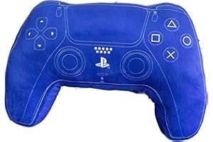 Character World: Offiziell Lizenziertes Kissen in Form eines Playstation-Controllers, Handset-Design, gefülltes Plüschkissen | Perfekt für Schlafzimmer oder Gaming-Dekor, Blau