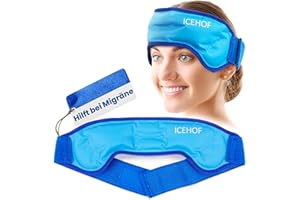 ‎MEDIPULS Migraine Strap with Velcro Fastener - Migraine Compress Cooling Pad Relief for Headaches Migraine Cold Nose Bleeding Like Cooling Pad for Neck Headband Gel Compress Reusable