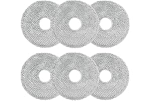 HOWEKUZE 6 Stück Wischtücher für Dreame L10s Ultra Gen 2/L10s Pro Ultra Heat/X40/X50 Ultra Complete,Mova E30 Ultra/Mova P50 Pro Ultra,L10s/L40/X30 Ultra,Xiaomi X10+/X20+ Saugroboter, Mikrofaser Wischpad