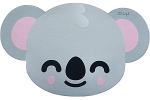 WONDEE Mr Wonderful Koala Mauspad, EIN Mousepad das Freude verbreitet aus extrafeiner Faser, rund und rutschfest für Mädchen und Frauen – Originelle Geschenke für Kinder und Frauen