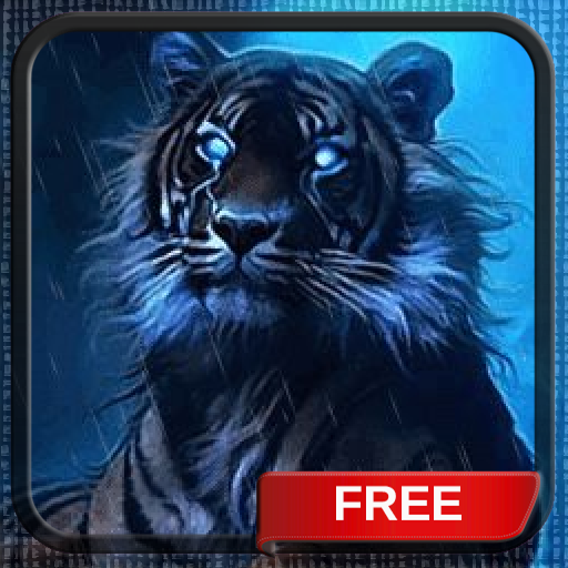 Tiger in the Rain Live Wallpaper Free Animated Background Theme LWP Lock Screen