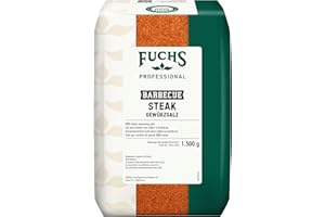 Fuchs Professional - Assaisonnement salé pour steak au barbecue | Pour assaisonner les steaks frits ou grillés | Qualité professionnelle pour les gros consommateurs | 1,5 kg dans un sac
