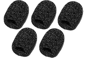 KINDPACK 5er Set deetech WS-15b Headset Windschutz für Headsetmikrofone Ø 5-7 mm, schwarz