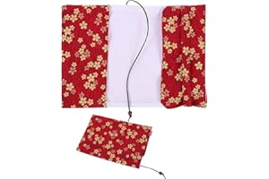 MBAIYO Book Covers for Paperbacks,Book Cover Protector Adjustable Fabric Fit A5 Size 5.5x8.2 Inch Paperbacks for Hardcover Softcover Novels Protection