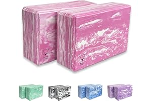 Base yoga Yoga Blocks - 1 or 2 pc set - Unique Strong/Firm/Lightweight EVA foam support block/brick